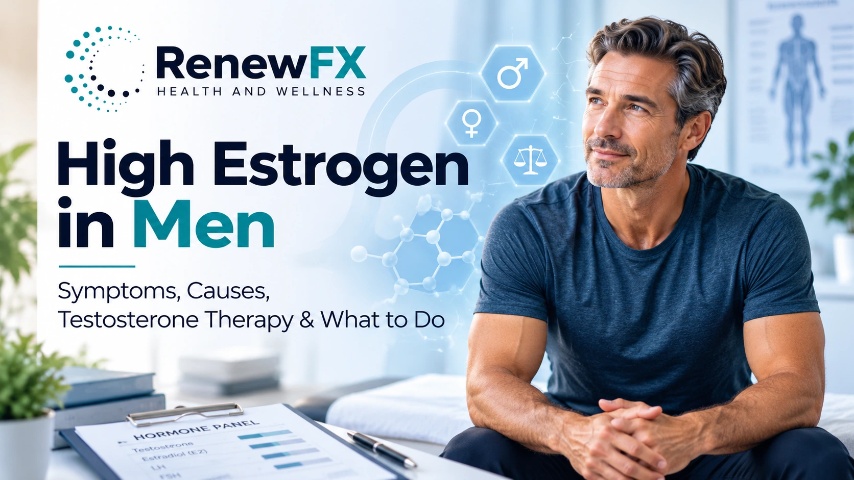 You are currently viewing High Estrogen in Men: Symptoms, Causes, Testosterone Therapy and What to Do