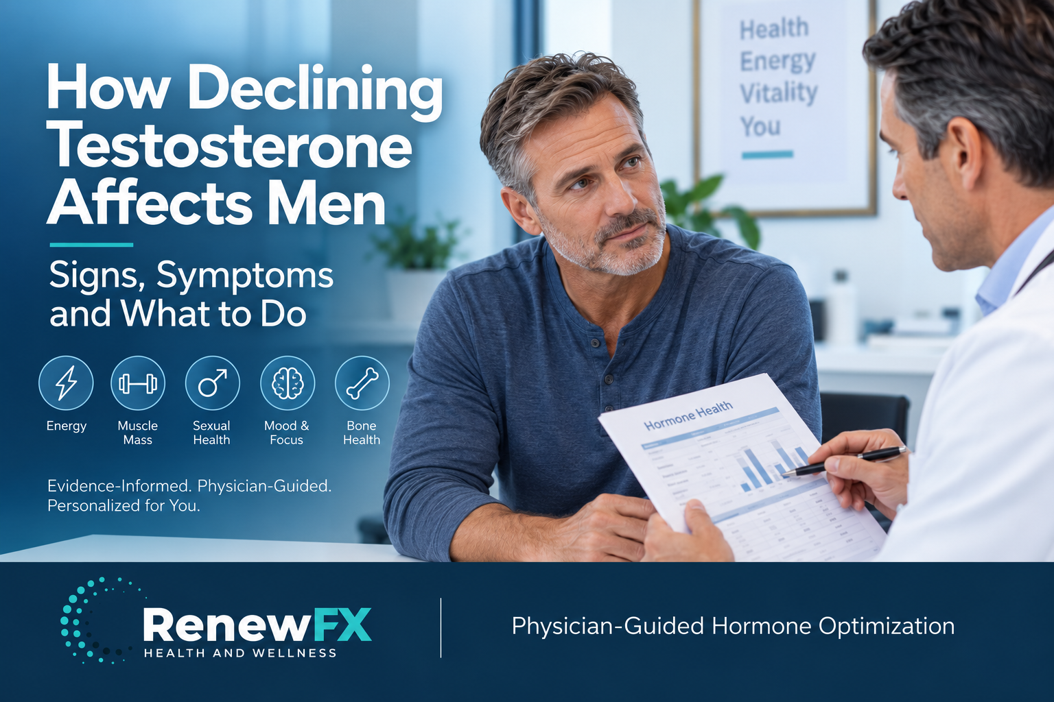 Read more about the article How Declining Testosterone Affects Men: Signs, Symptoms and What to Do