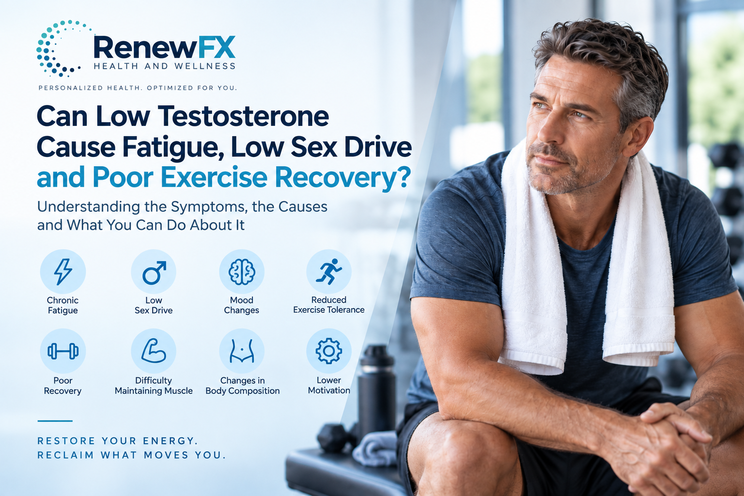 You are currently viewing Can Low Testosterone Cause Fatigue, Low Sex Drive and Poor Exercise Recovery?