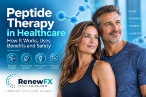 Read more about the article Peptide Therapy in Healthcare: How It Works, Uses, Benefits and Safety