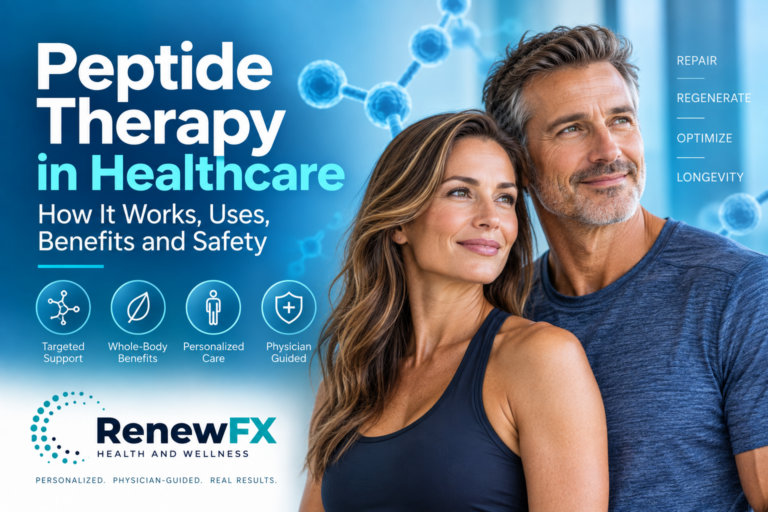 Read more about the article Peptide Therapy in Healthcare: How It Works, Uses, Benefits and Safety