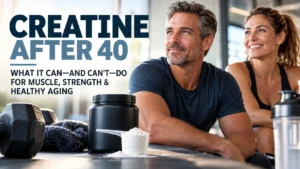 Read more about the article Creatine After 40: What It Can—and Can’t—Do for Muscle, Strength & Healthy Aging