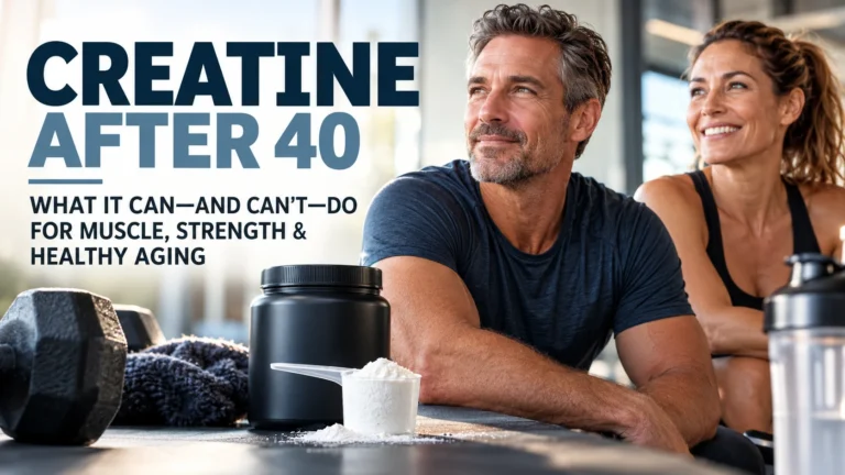 Read more about the article Creatine After 40: What It Can—and Can’t—Do for Muscle, Strength & Healthy Aging